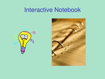 Interactive Notebook.