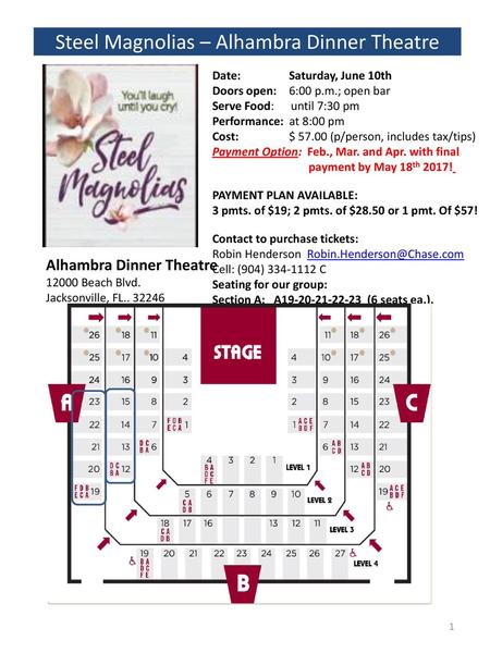 Steel Magnolias – Alhambra Dinner Theatre