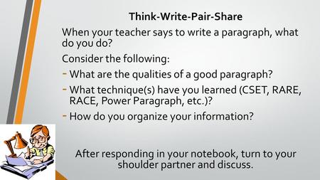 Think-Write-Pair-Share