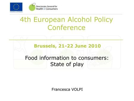 4th European Alcohol Policy Conference