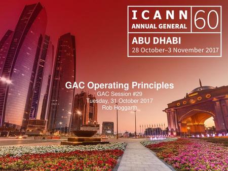 GAC Operating Principles