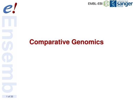 Comparative Genomics.