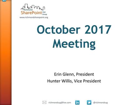 Erin Glenn, President Hunter Willis, Vice President