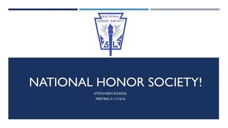 NATIONAL HONOR SOCIETY!