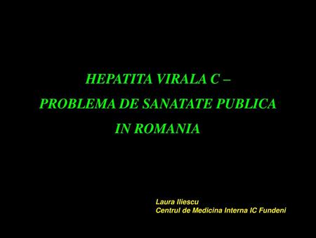 PROBLEMA DE SANATATE PUBLICA