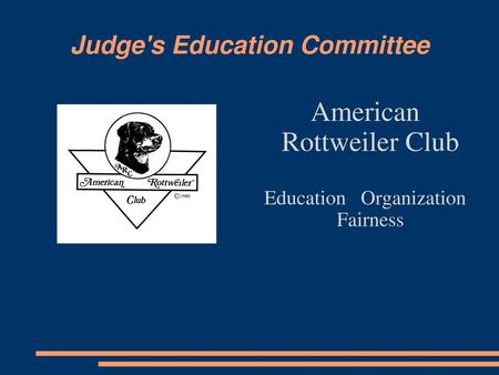 Judge's Education Committee