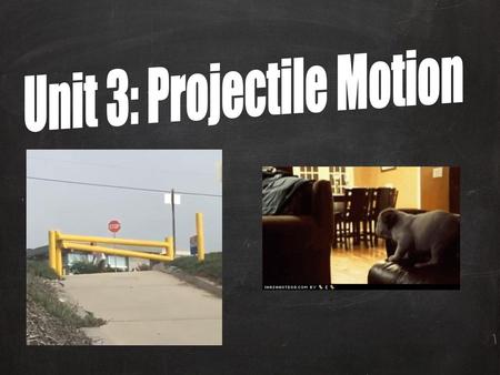 Unit 3: Projectile Motion