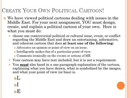 Create Your Own Political Cartoon!