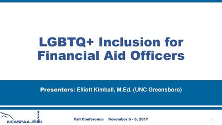 LGBTQ+ Inclusion for Financial Aid Officers