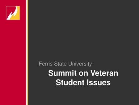 Summit on Veteran Student Issues