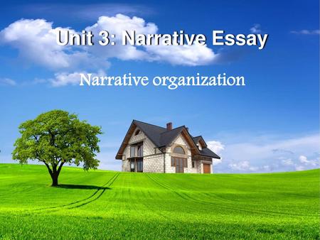 Narrative organization