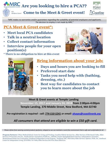 Are you looking to hire a PCA??