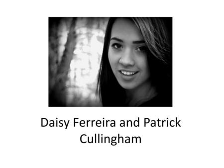 Daisy Ferreira and Patrick Cullingham