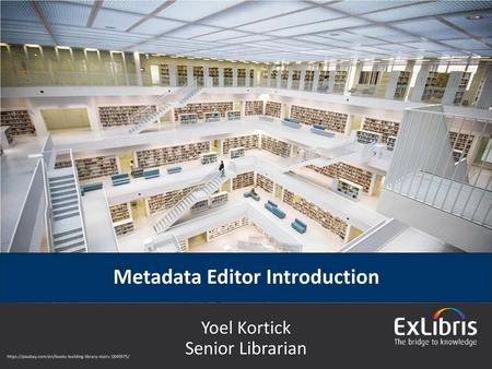 Metadata Editor Introduction