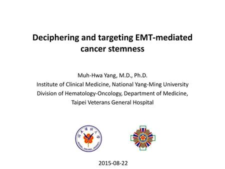 Deciphering and targeting EMT-mediated cancer stemness