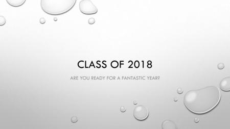 Are you ready for a fantastic year?