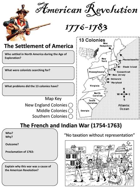 The Settlement of America The French and Indian War ( )