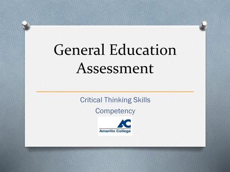 General Education Assessment