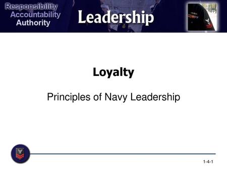 Principles of Navy Leadership