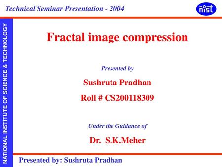 Fractal image compression