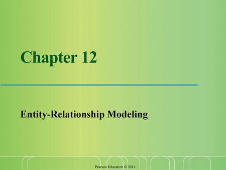 Entity-Relationship Modeling