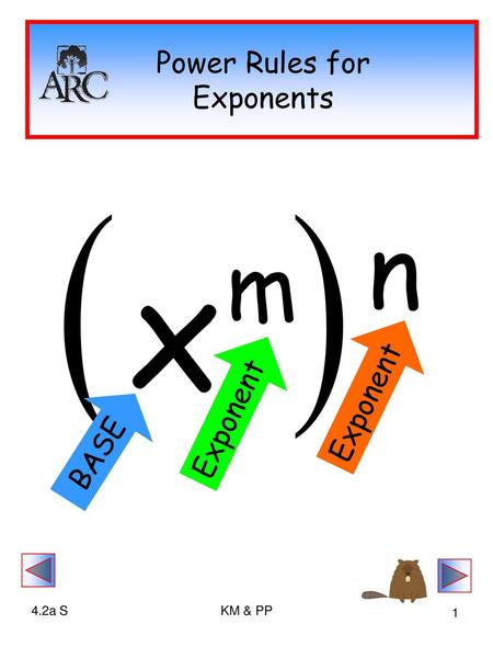 Power Rules for Exponents