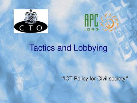 “ICT Policy for Civil society”