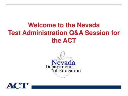 Test Administration Q&A Session for the ACT