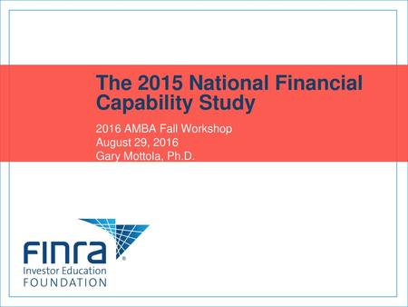 The 2015 National Financial Capability Study