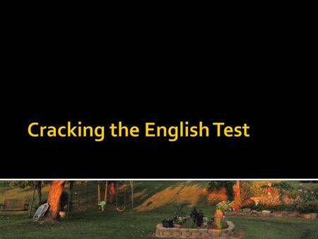 Cracking the English Test