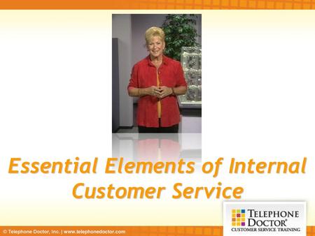 Essential Elements of Internal Customer Service