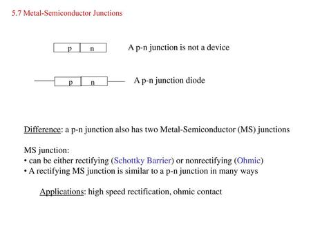 A p-n junction is not a device