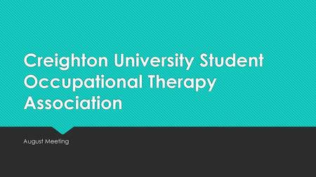 Creighton University Student Occupational Therapy Association