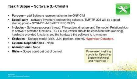 Task 4 Scope – Software (L=ChrisH)