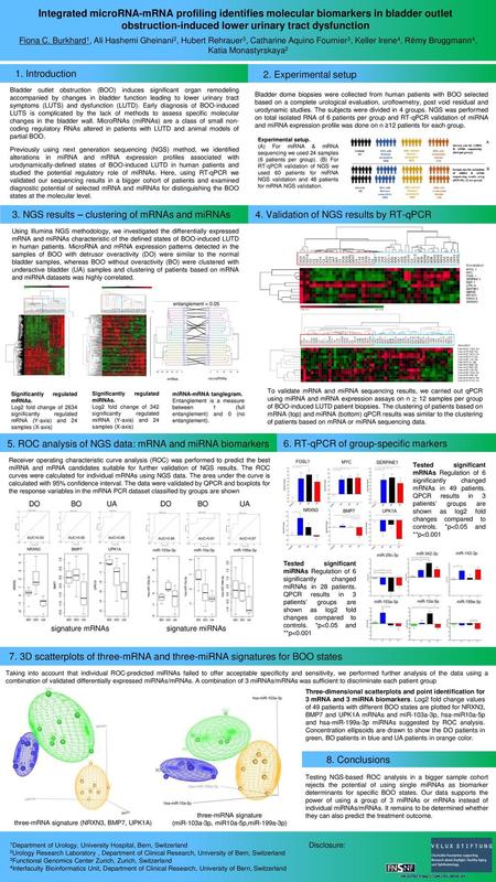 Integrated microRNA-mRNA profiling identifies molecular biomarkers in bladder outlet obstruction-induced lower urinary tract dysfunction Fiona C. Burkhard1,