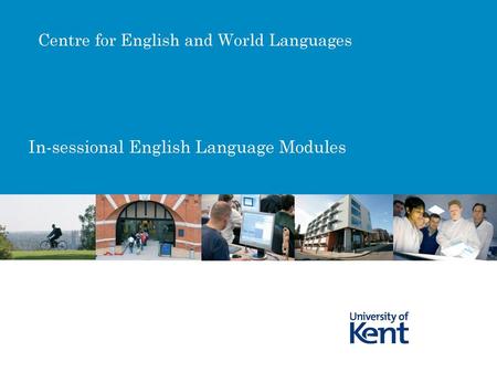 In-sessional English Language Modules