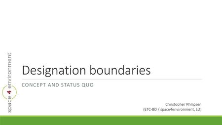 Designation boundaries