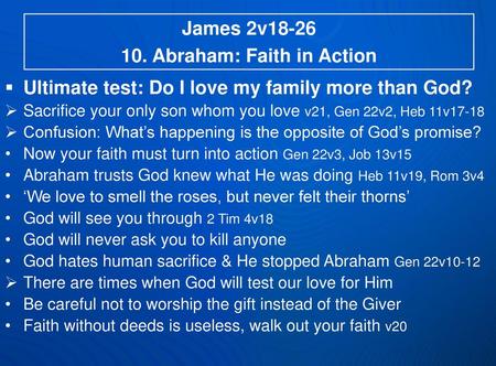 10. Abraham: Faith in Action