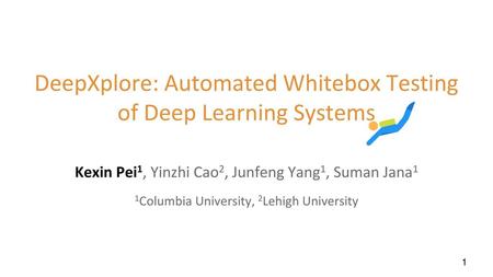 DeepXplore: Automated Whitebox Testing of Deep Learning Systems