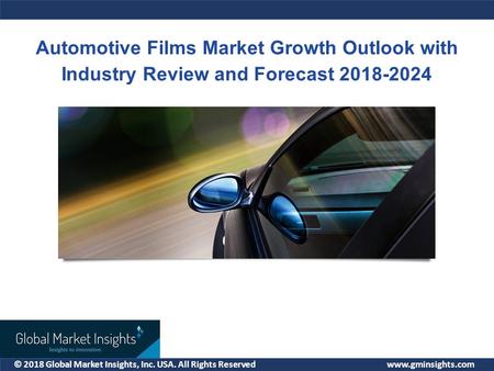 © 2018 Global Market Insights, Inc. USA. All Rights Reserved  Automotive Films Market Growth Outlook with Industry Review and Forecast.