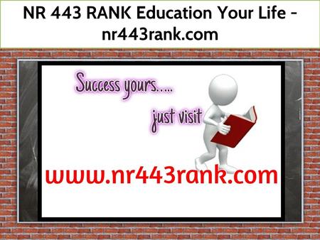 NR 443 RANK Education Your Life / nr443rank.com