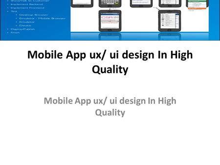 Mobile App ux/ ui design In High Quality.