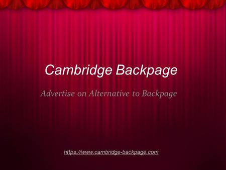 Cambridge Backpage | Sites like backpage | Alternative to backpage | Site similar to backpage