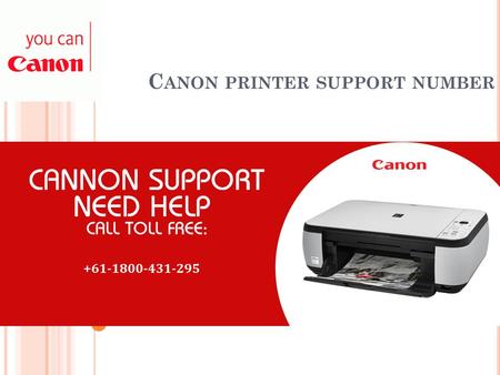 C ANON PRINTER SUPPORT NUMBER