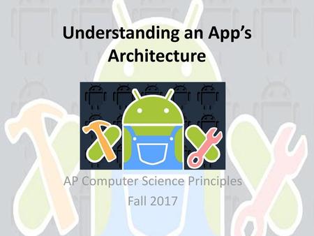 Understanding an App’s Architecture