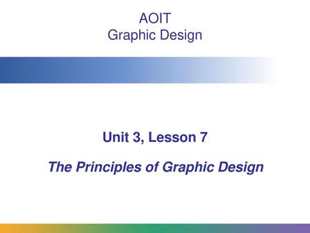 The Principles of Graphic Design