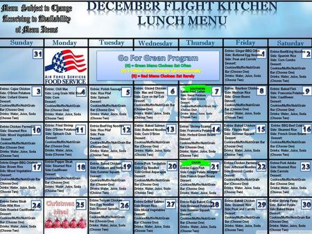 DECEMBER Flight Kitchen