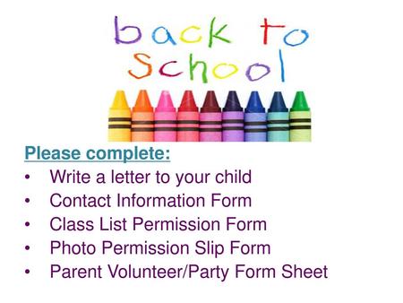 Please complete: Write a letter to your child