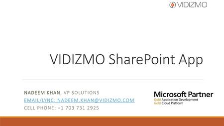 VIDIZMO SharePoint App