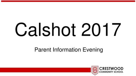 Parent Information Evening